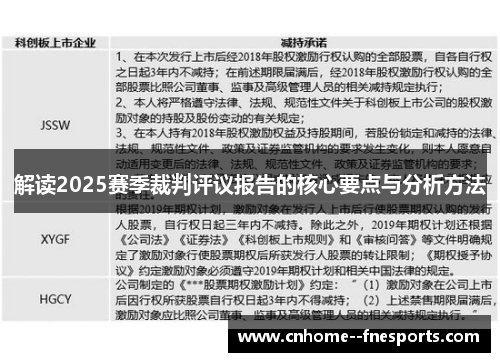 解读2025赛季裁判评议报告的核心要点与分析方法